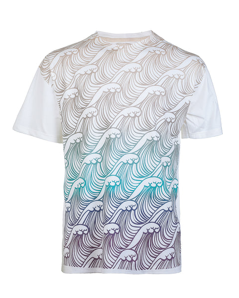 Tsunami Print Tee - Haberdasher - Clothing Boutique