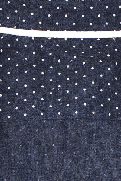 Heather Gray Dot-Print Long Sleeve Shirt - Haberdasher - Clothing Boutique